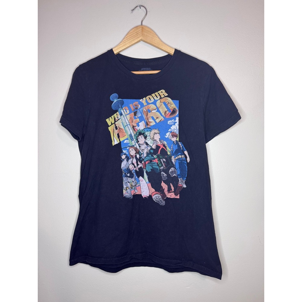 My Hero Academia Who‎ Is Your Hero Anime Graphic Tee Medium